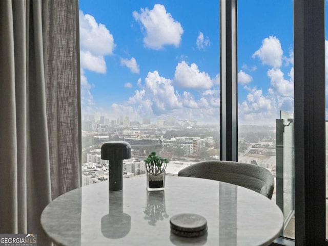 view of dining room