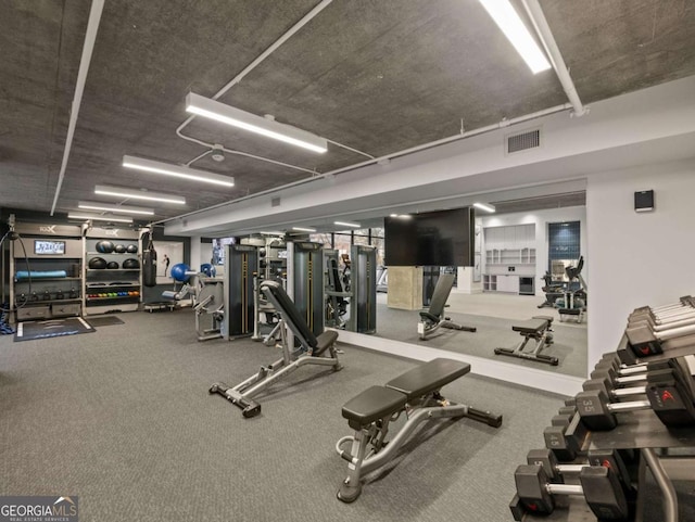 view of exercise room