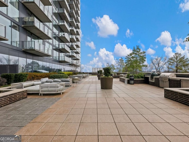 exterior space with a patio area