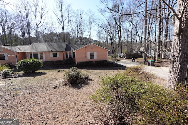 exterior space with driveway