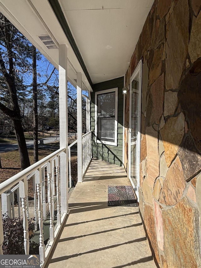 view of balcony