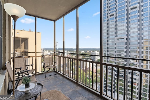 view of sunroom / solarium