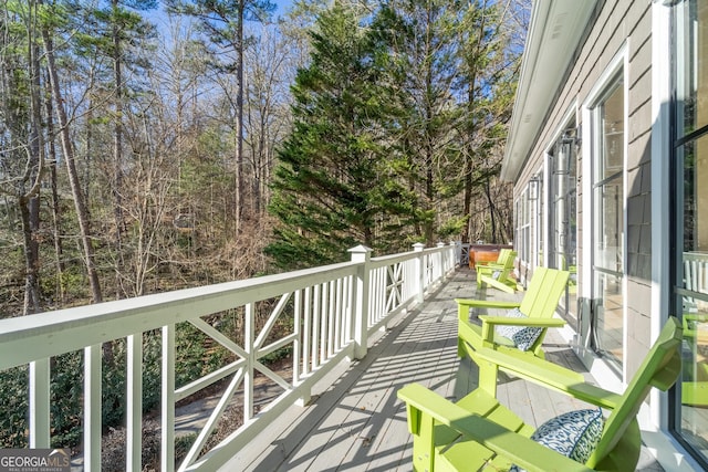 view of balcony