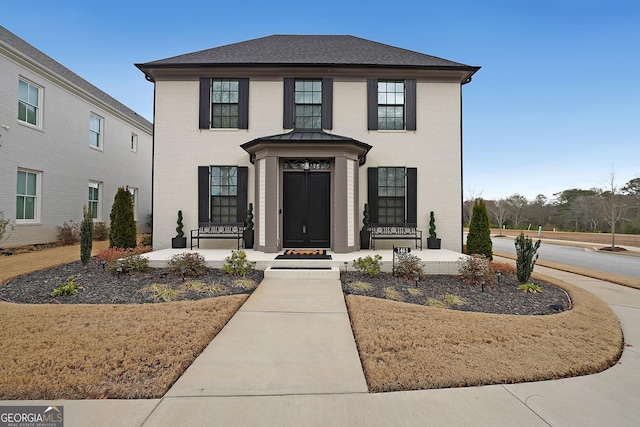 view of front of home with covered porch