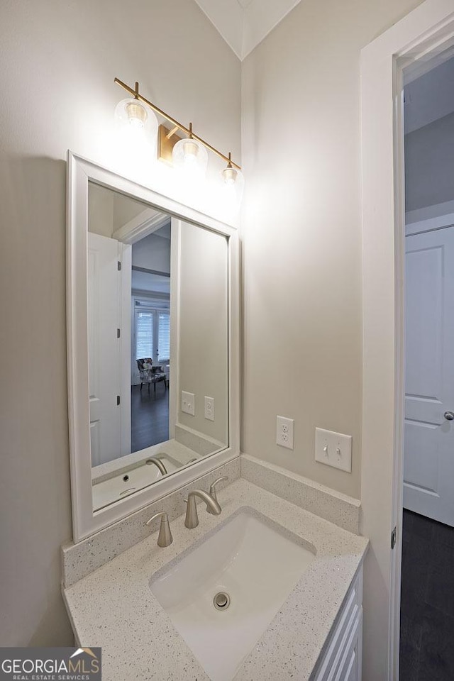 bathroom featuring vanity