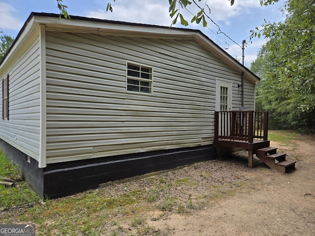 view of home's exterior