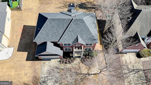 birds eye view of property