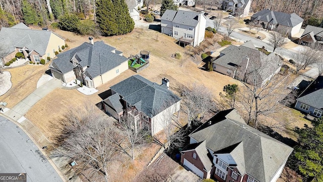 birds eye view of property featuring a residential view