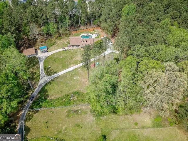 birds eye view of property