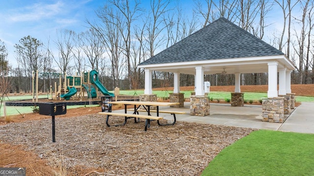 313 Sound Cir Unit 140, Stockbridge, GA 30281 - communal playground featuring a gazebo