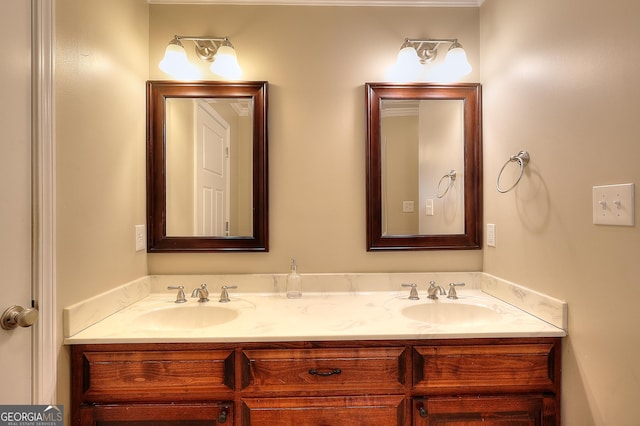 bathroom featuring vanity