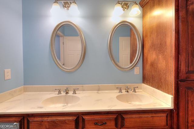 bathroom featuring vanity