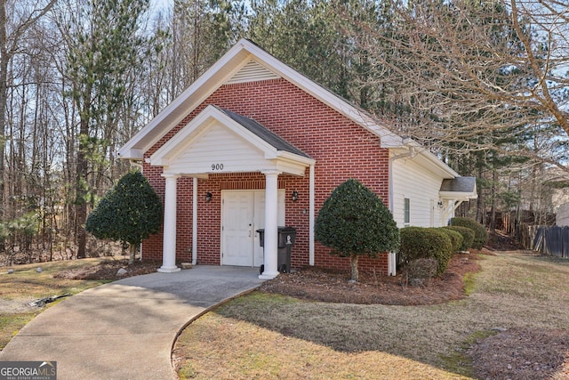 view of front of home