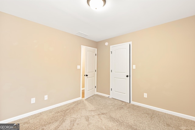 view of carpeted empty room