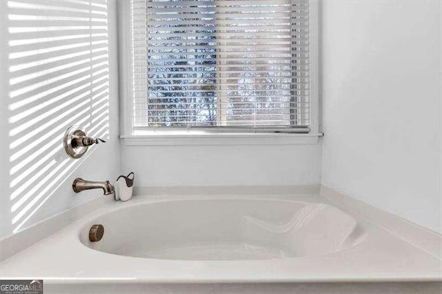 bathroom featuring a bathing tub