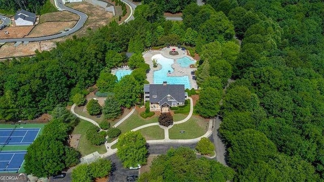 birds eye view of property