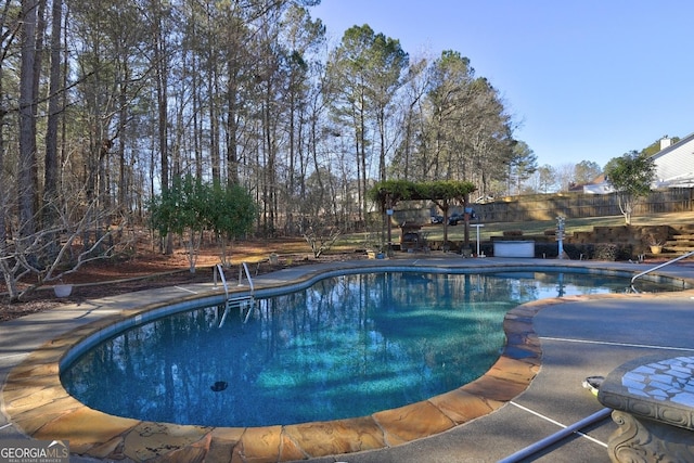 view of pool