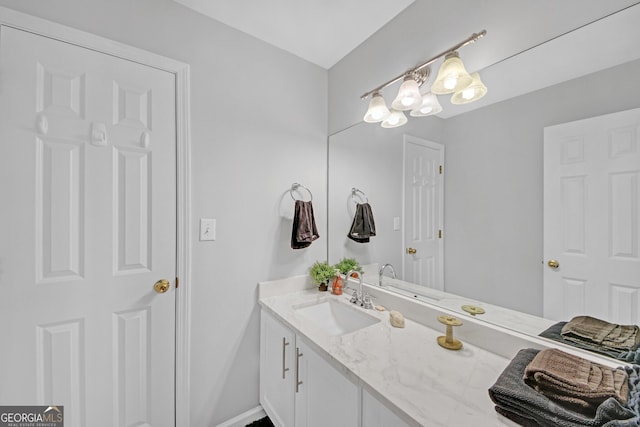 bathroom featuring vanity