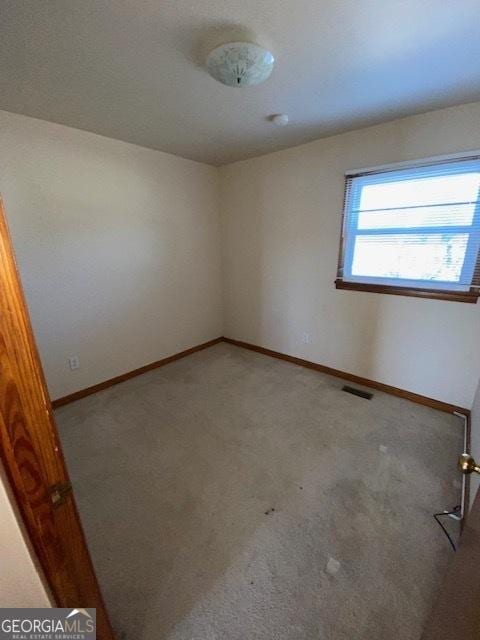 view of carpeted empty room