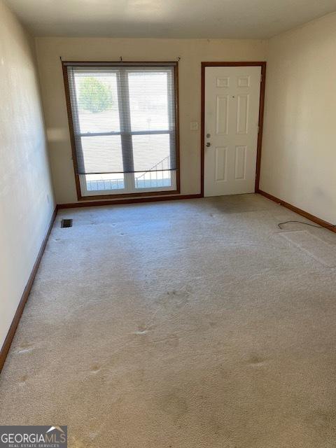 view of carpeted empty room