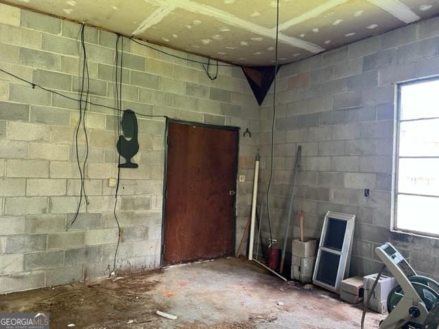 miscellaneous room featuring concrete flooring