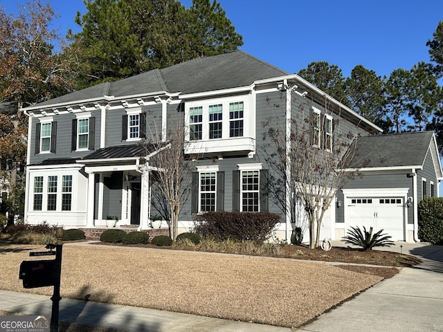 view of front of house featuring a garage