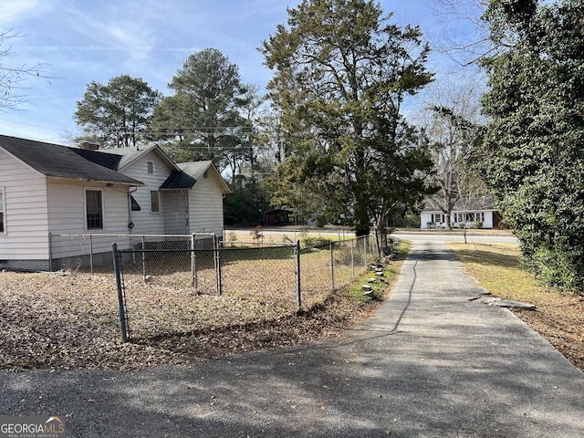 view of side of property