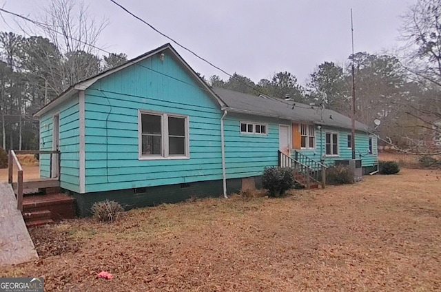 view of rear view of property