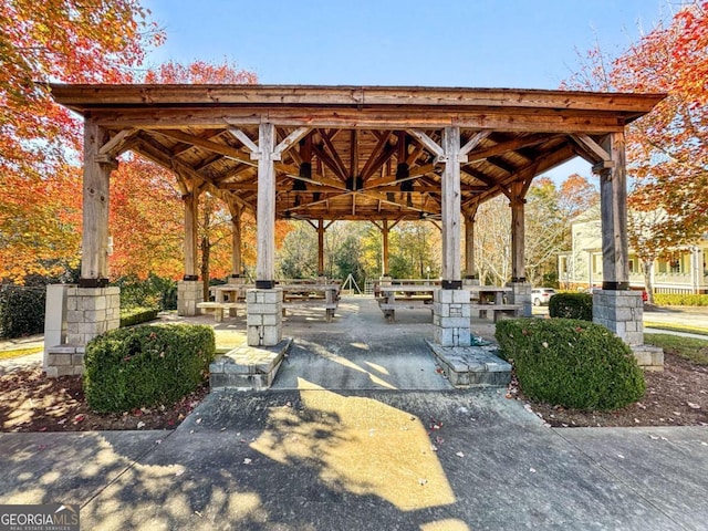 view of home's community with a gazebo