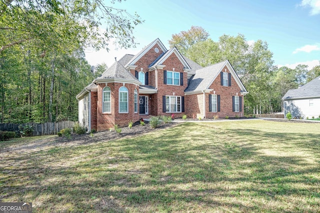 view of front of house with a front yard