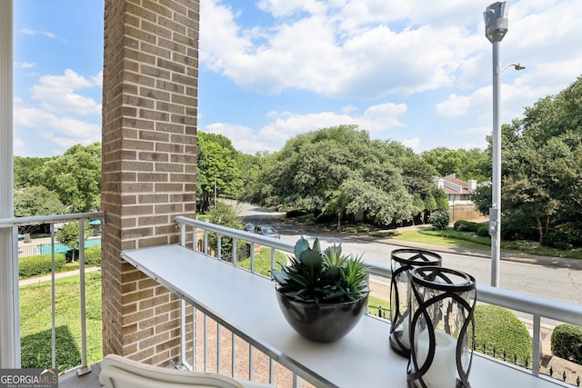 view of balcony