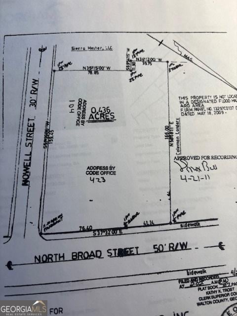 423 N Broad St, Monroe GA, 30655 land for sale