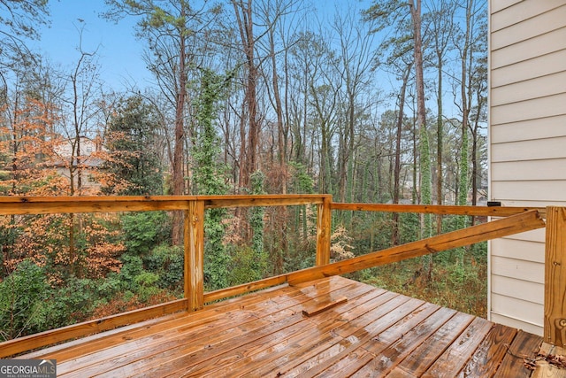 view of wooden terrace
