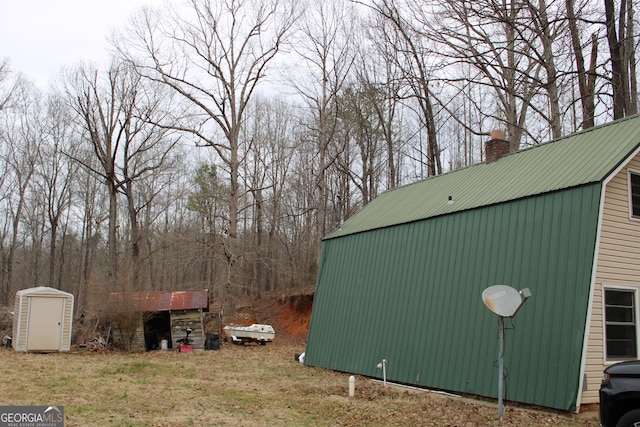 view of outdoor structure