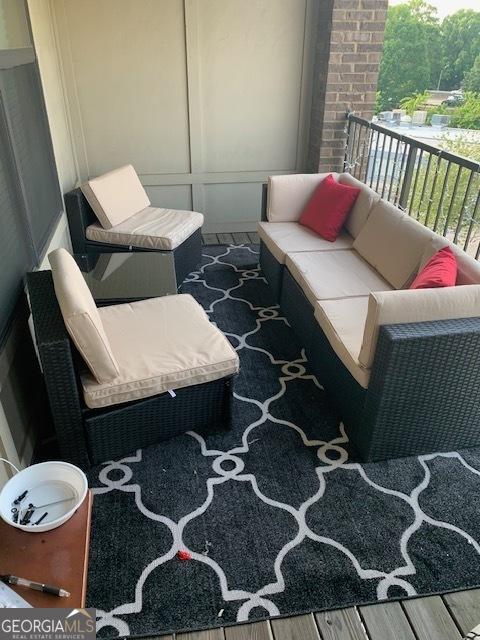 balcony with an outdoor living space