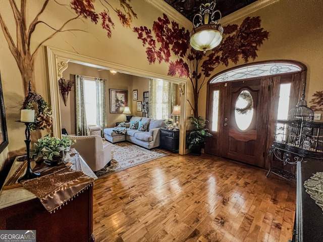 entryway featuring wood-type flooring