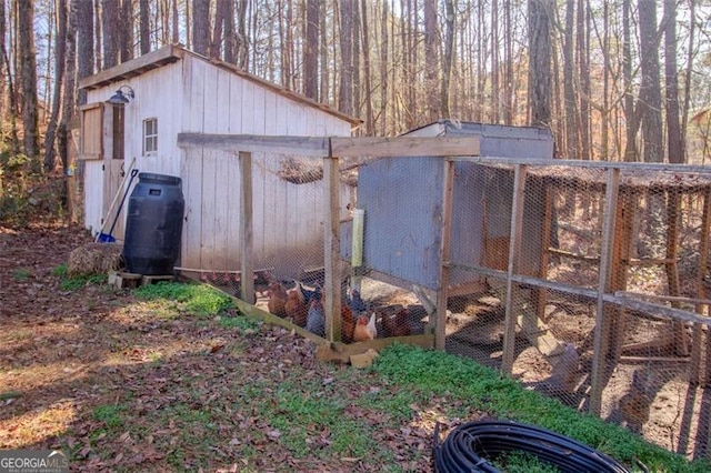 view of outbuilding