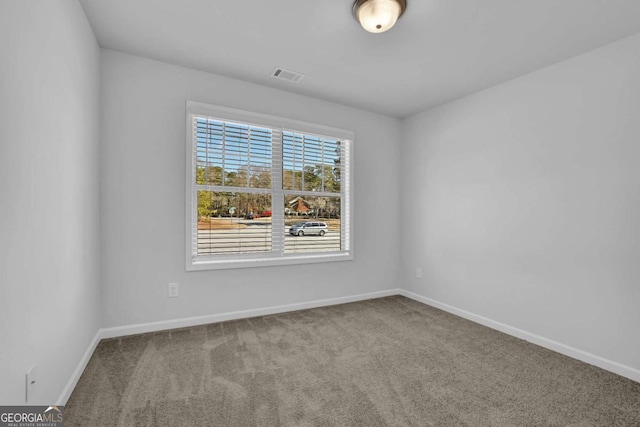 view of carpeted empty room