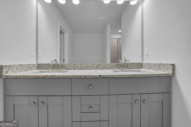 bathroom with vanity