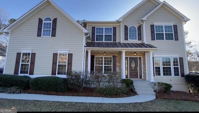 view of front of house featuring a porch