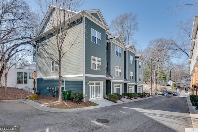 exterior space with a residential view