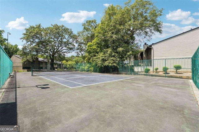 view of tennis court