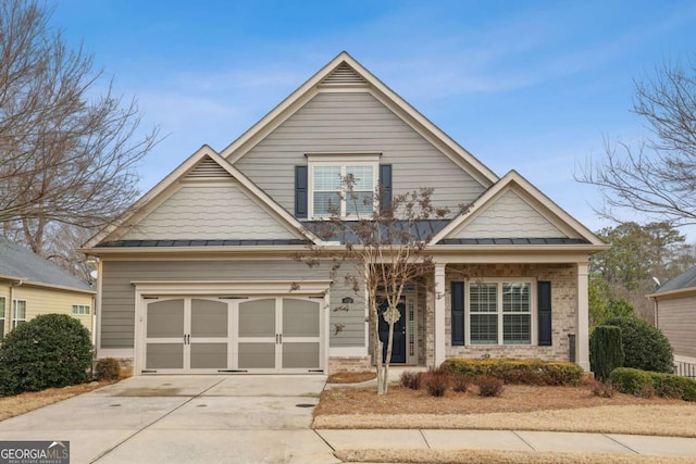 view of front of home featuring a garage