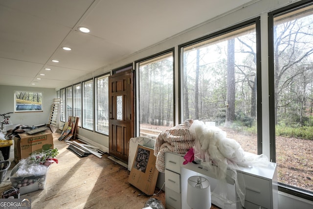 view of sunroom / solarium