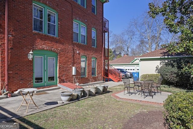 exterior space with a patio