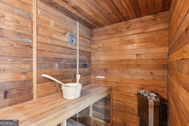 213 Pine Crest Dr, Cumming, GA 30040 - relaxing sauna with wood walls and wood ceiling