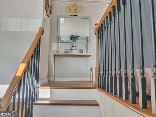 view of stairway