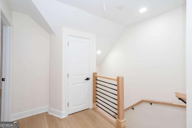 interior space featuring light hardwood / wood-style floors