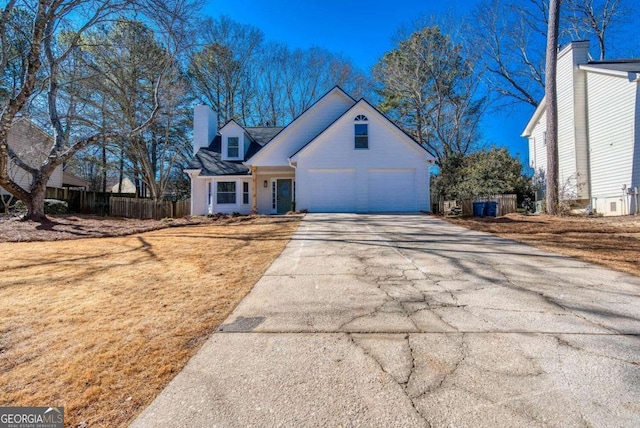 view of front of home featuring a garage