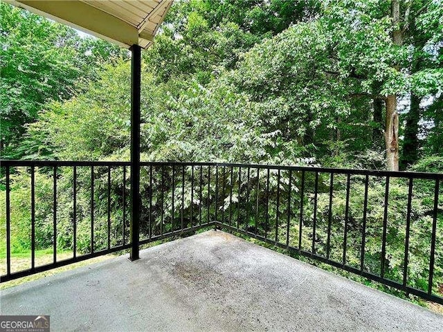 balcony featuring a patio